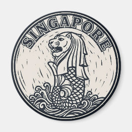 Imán Merlion Singapore