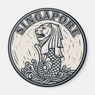 Imán Merlion Singapore