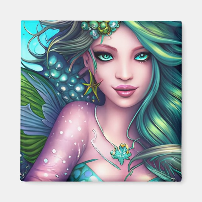 Imán Mermaid Doll Magnet (Frente)