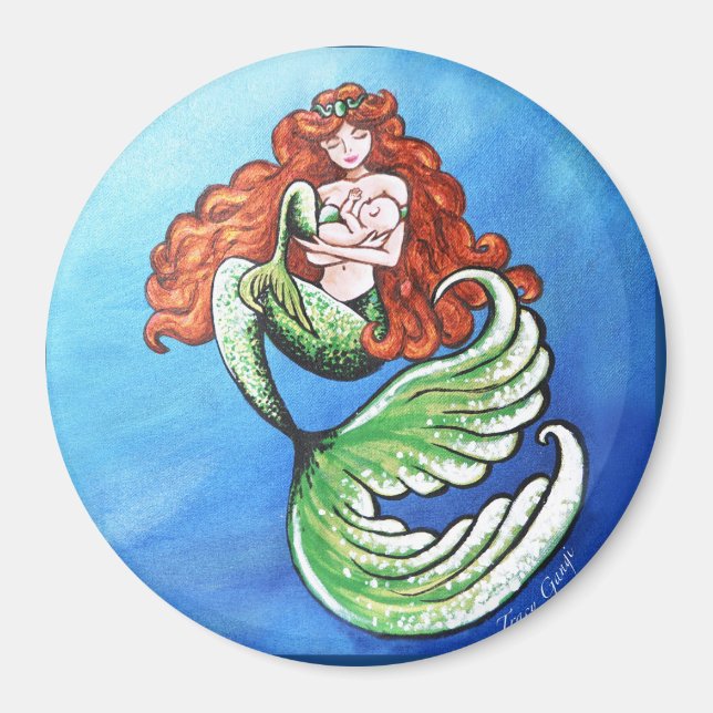 Imán Mermaid Mama Magnet (Frente)