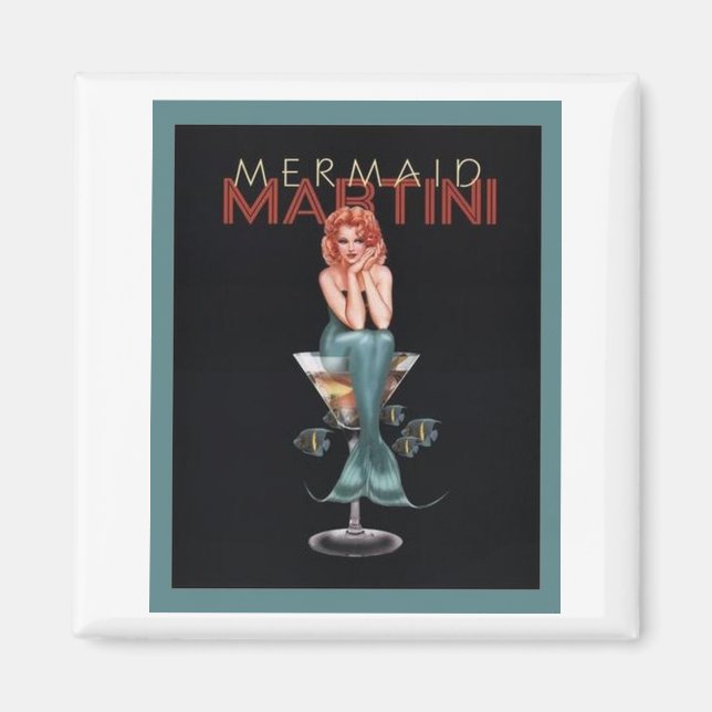 Imán Mermaid Martini (Frente)