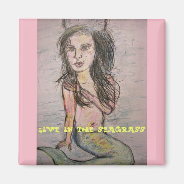 Imán Mermaid Seagrass (Frente)