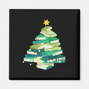 Imán Merry Bookmas Boys Pine Tree Fun Leer Lover Ch