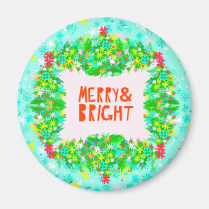 Imán Merry & Bright Wreath