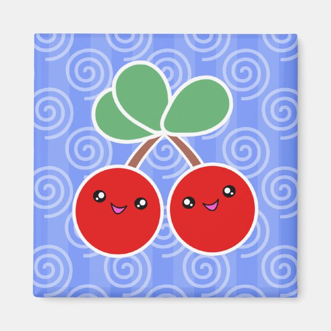 Imán Merry Cherry Kawaii Magnet (Frente)