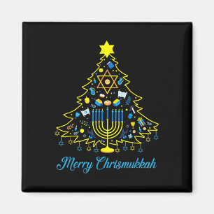Imán Merry Chrismukkah Navidades felices Hanukkah