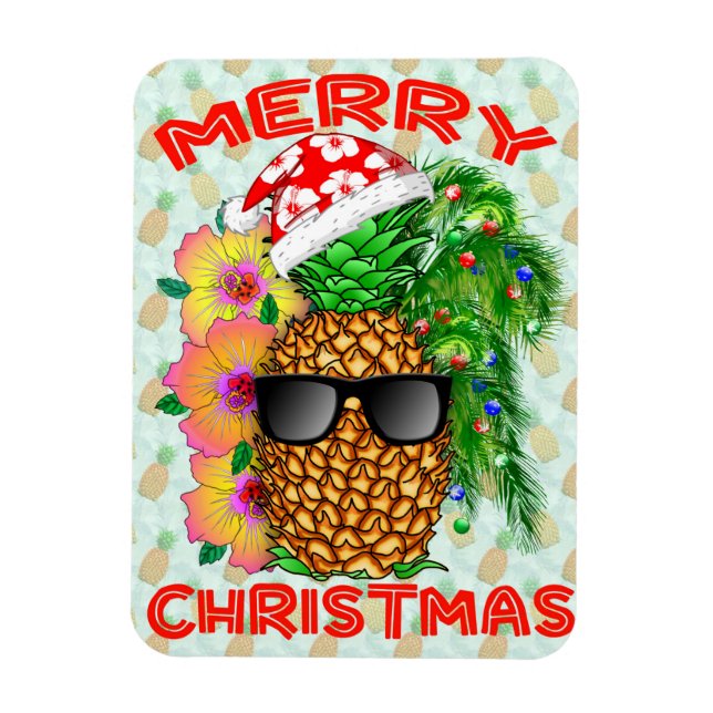 Imán Merry Christams Pineapple (Vertical)