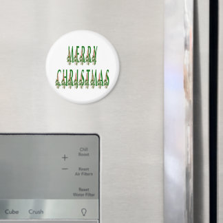 Imán Merry Christmas Candle Font