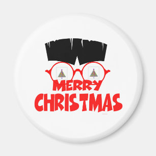 Imán Merry Christmas Caricator Refrigerator Magnet