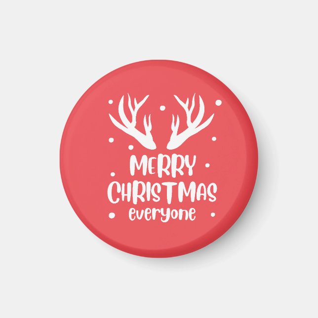 Imán Merry Christmas Everyone (Frente)