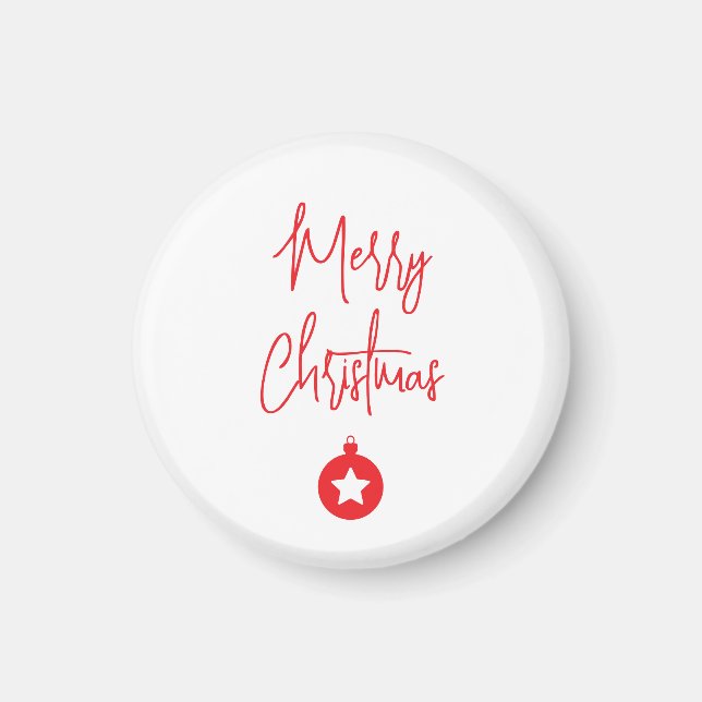 Imán Merry Christmas Family New Year Message (Frente)