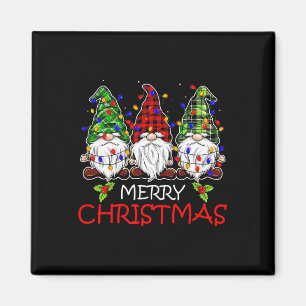 Imán Merry Christmas Gnome Family Navidades Para Mujere