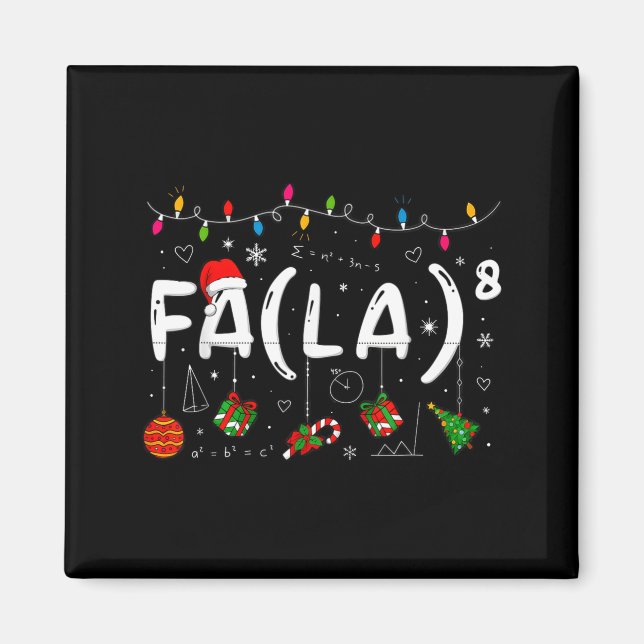 Imán Merry Christmas Math Teacher Christmath For Men Wo (Frente)