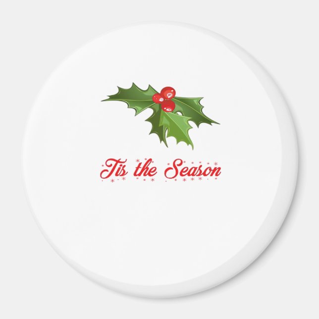 Imán Merry Christmas Mistletoe (Frente)