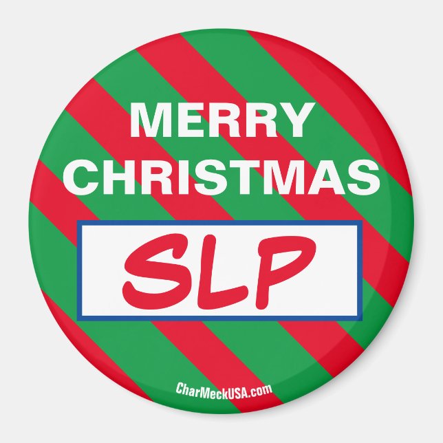Imán MERRY CHRISTMAS SLP Refrigerator Magnet (Frente)
