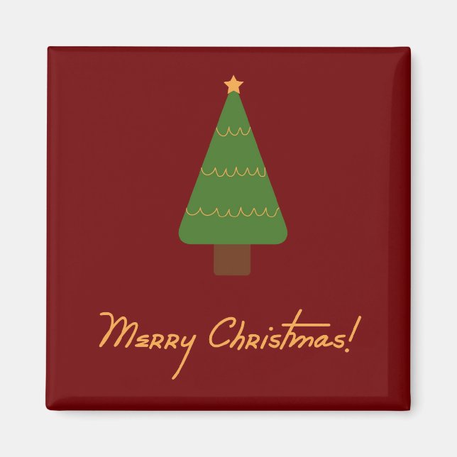 Imán Merry Christmas Tree Magnet (Frente)
