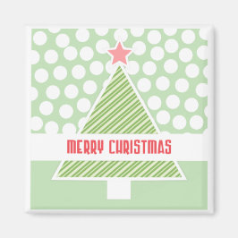 Imán Merry Christmas Tree Modern Holiday Gift Magnets