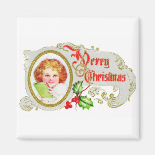 Imán Merry Christmas Vintage Magnet
