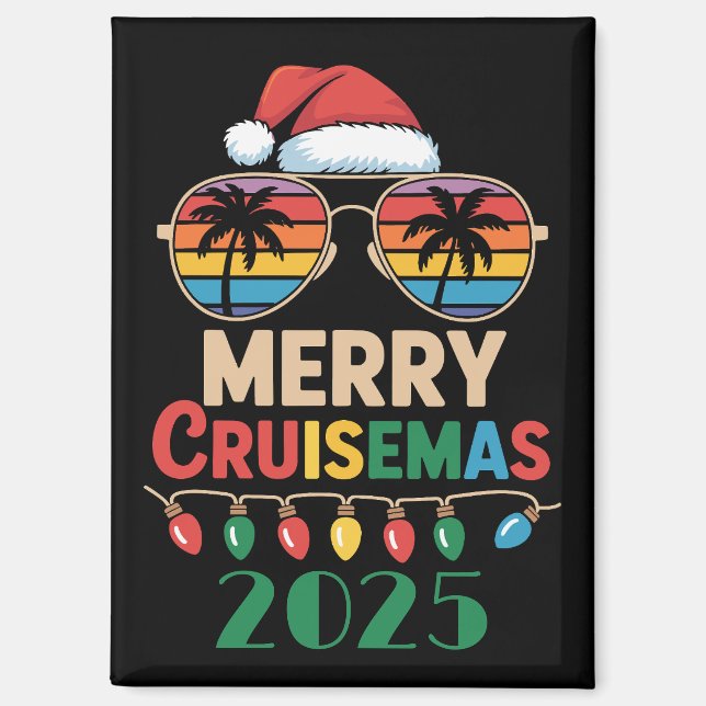 Imán Merry Cruisemas 2025 Personalized Xmas Cruise (Anverso)
