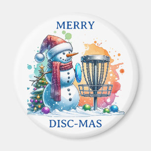 Imán Merry Disk-mas   Navidades de discos de golf
