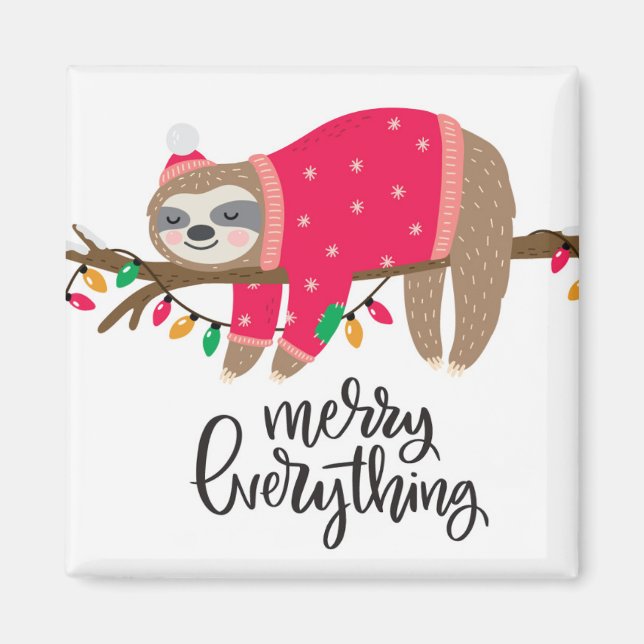Imán Merry Everything | Sleepy Sloth (Frente)