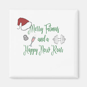 Imán Merry Fitmas y un nuevo trasero feliz