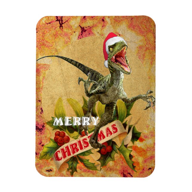 Imán Merry Jurassic Christmas (II) (Vertical)