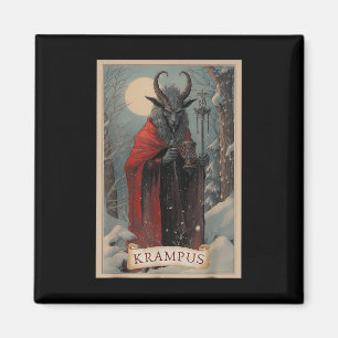 Imán Merry Krampus Navidades de terror sudadizo maldad 