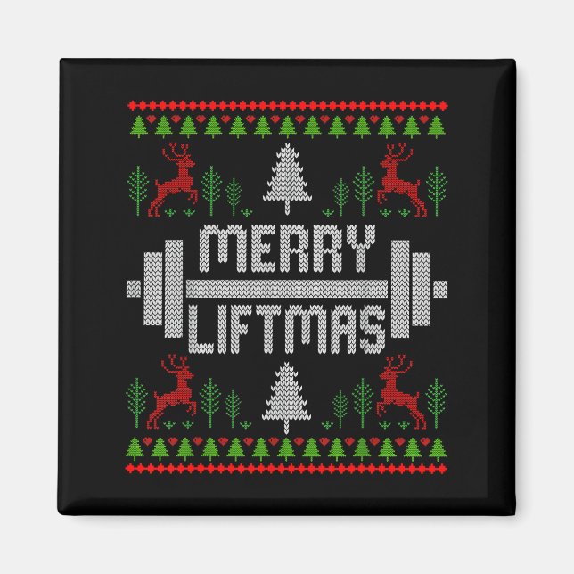 Imán Merry Liftmas - Trainer Ugly Style Christmas  (Frente)