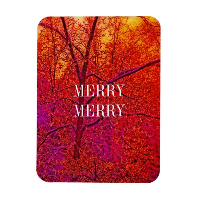 IMÁN MERRY MERRY SNOW SCENE (Vertical)
