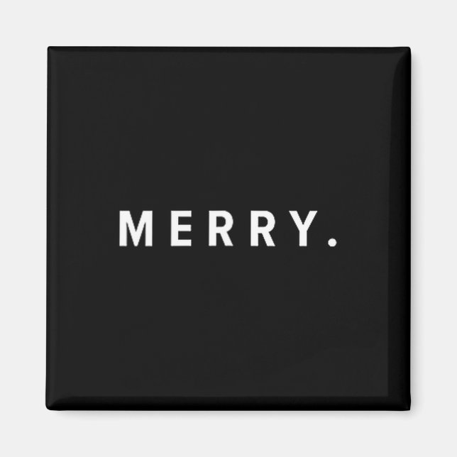 Imán Merry. Minimalist Christmas Dry Humor Streetwear A (Frente)