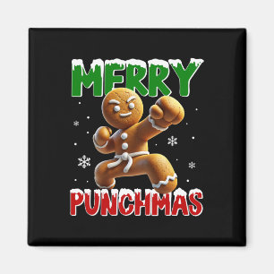 Imán Merry Punchmas Taekwondo Karate Gingerbread Mamáes