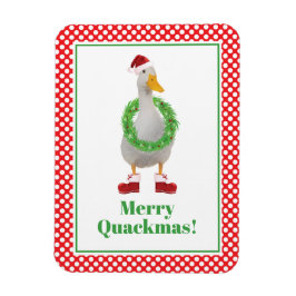 Imán Merry Quackmas Navidades
