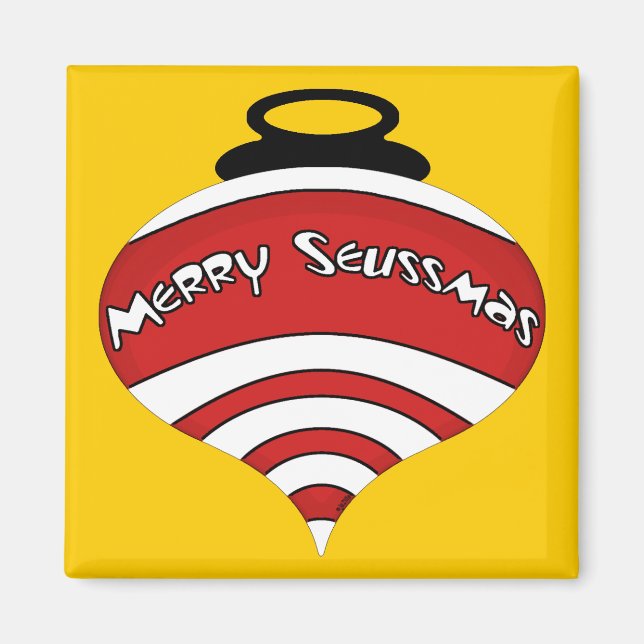 Imán Merry Seussmas Gold Magnet (Frente)