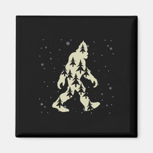 Imán Merry Xmas Navidades divertidos de Bigfoot Santa S