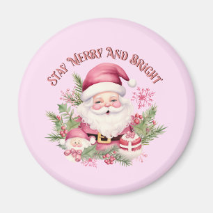 Imán Merry y Bright - Santa Rosa