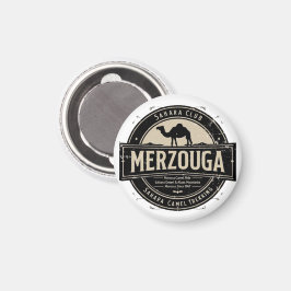 Imán Merzouga Sahara Camel Ride Vintage Badge | Retro M