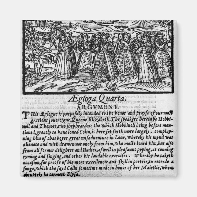 Imán Mes de abril, de 'The Shepheardes Calender' (Frente)