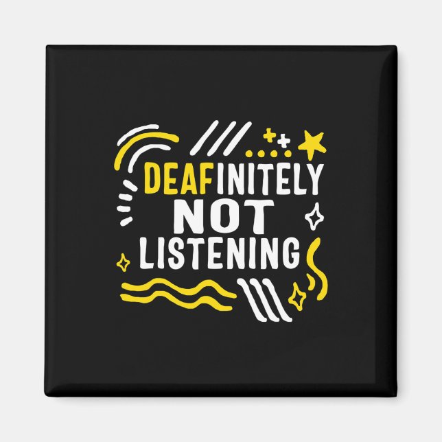 Imán Mes De Conciencia Definitivamente No Escuchar A As (Frente)