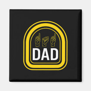 Imán Mes de conciencia papá asl regalo del día del padr