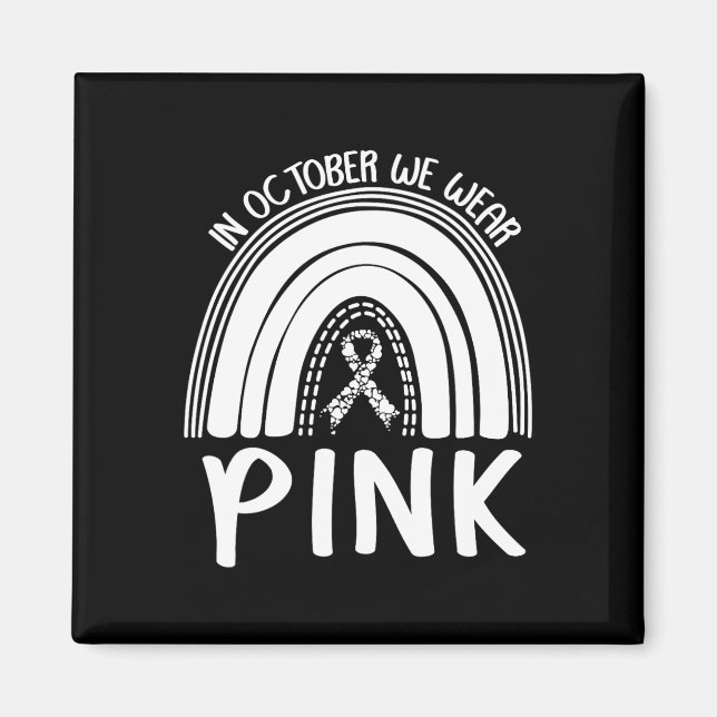 Imán Mes de Conciencia sobre el Cáncer de Mama (Frente)