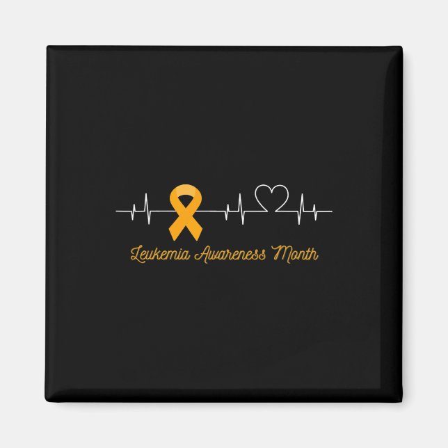 Imán Mes de Conciencia sobre el Cáncer de Sangre Naranj (Frente)