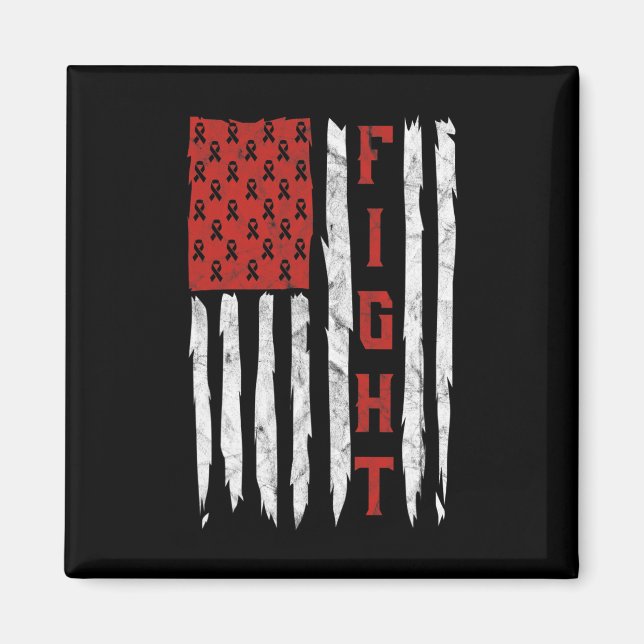 Imán Mes de Conciencia sobre la Enfermedad Cardíaca Vin (Frente)