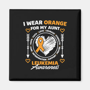 Imán Mes De Concienciación Apoyo Que Uso Naranja Para M