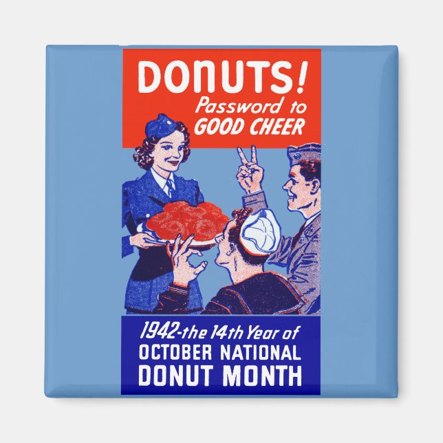 Imán Mes de Donut de 1942 (Frente)