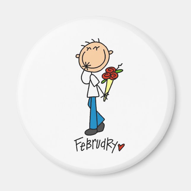 Imán Mes de febrero (Frente)