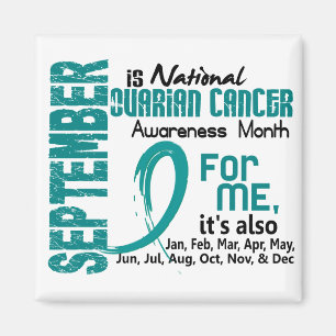 Imán Mes de la conciencia del cáncer ovárico cada mes