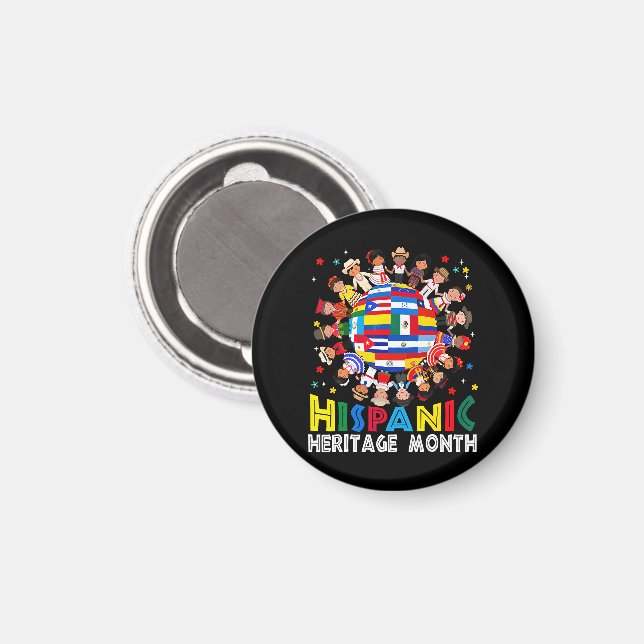 Imán Mes de la Herencia Hispana (Anverso/Reverso)