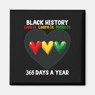 Imán Mes de la Historia Negra 2025 Vívelo Apréndelo Haz