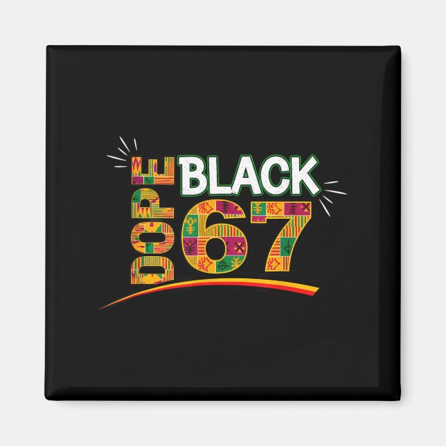 Imán Mes de la Historia Negra 67 Seis Siete Meme _1  (Frente)